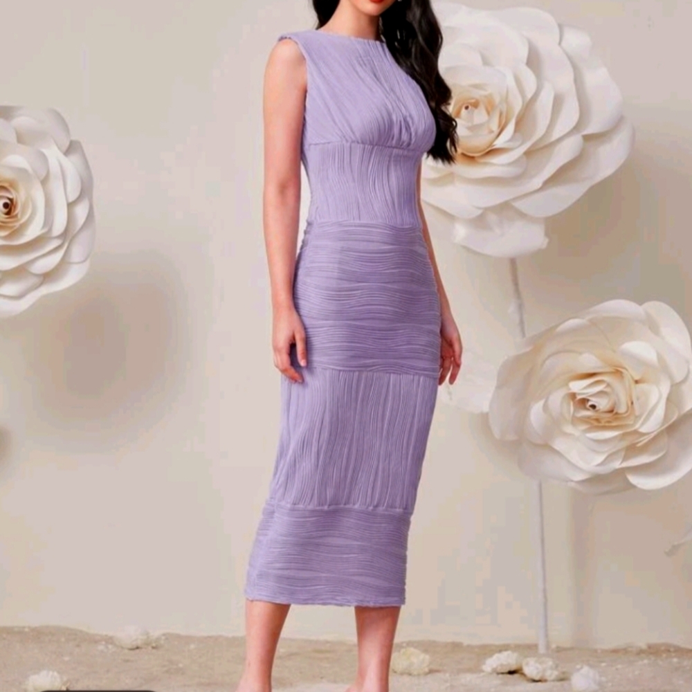 Pleated Cocktail Pencil Dress size 6 NWT